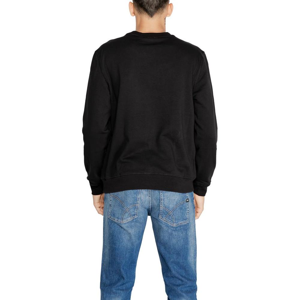 Antony Morato Black Cotton Sweater Antony Morato Dark Slate Gray