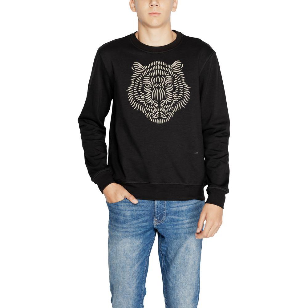 Antony Morato Black Cotton Sweater Antony Morato Gray