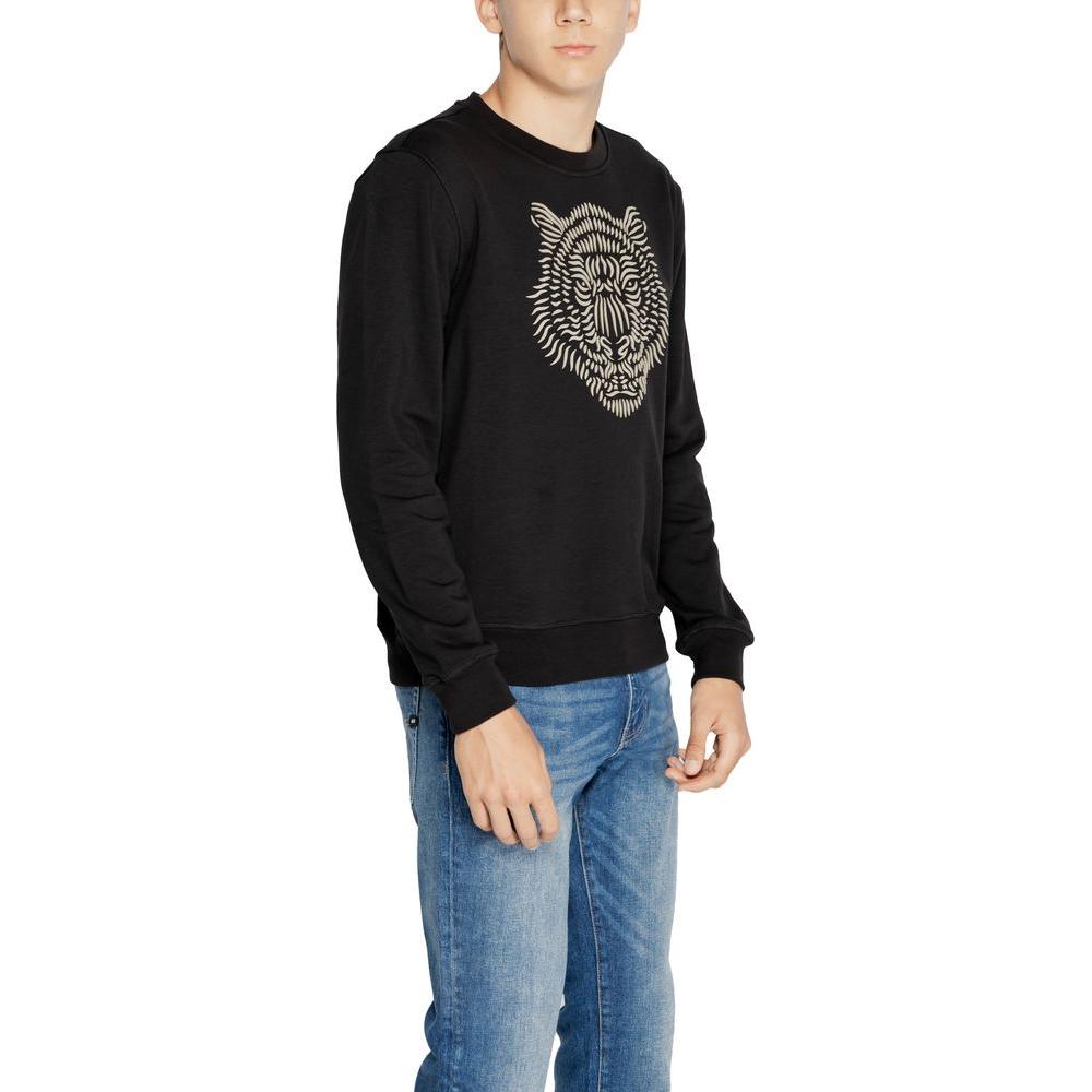 Antony Morato Black Cotton Sweater Antony Morato Gray