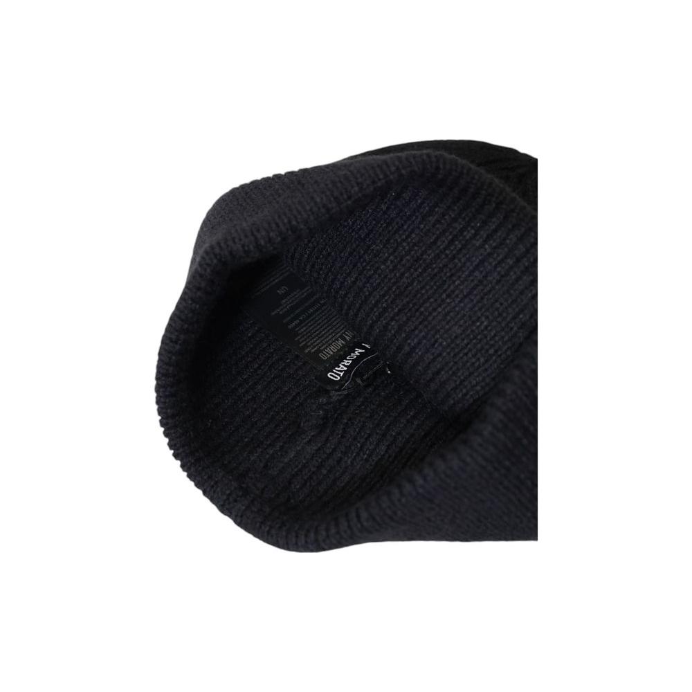 Antony Morato Black Wool Hats & Cap Antony Morato Black
