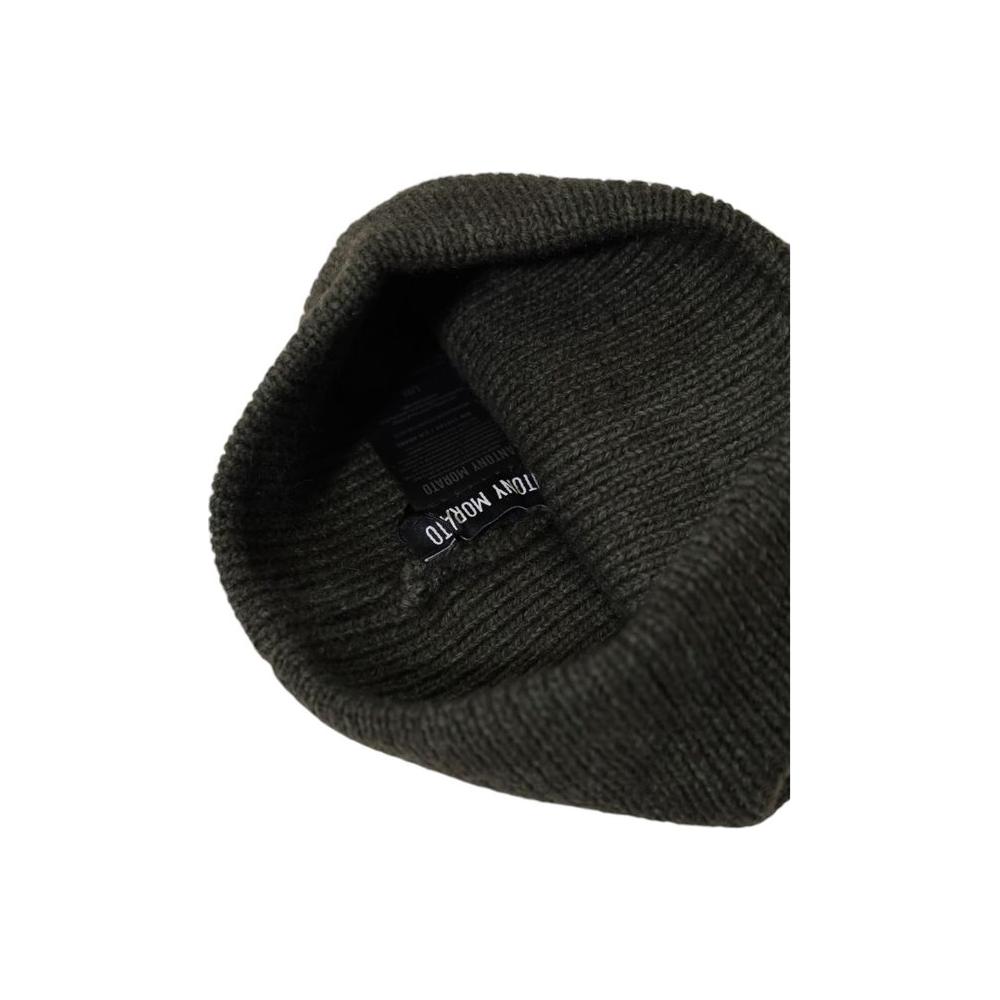 Antony Morato Green Wool Hats & Cap Antony Morato Black