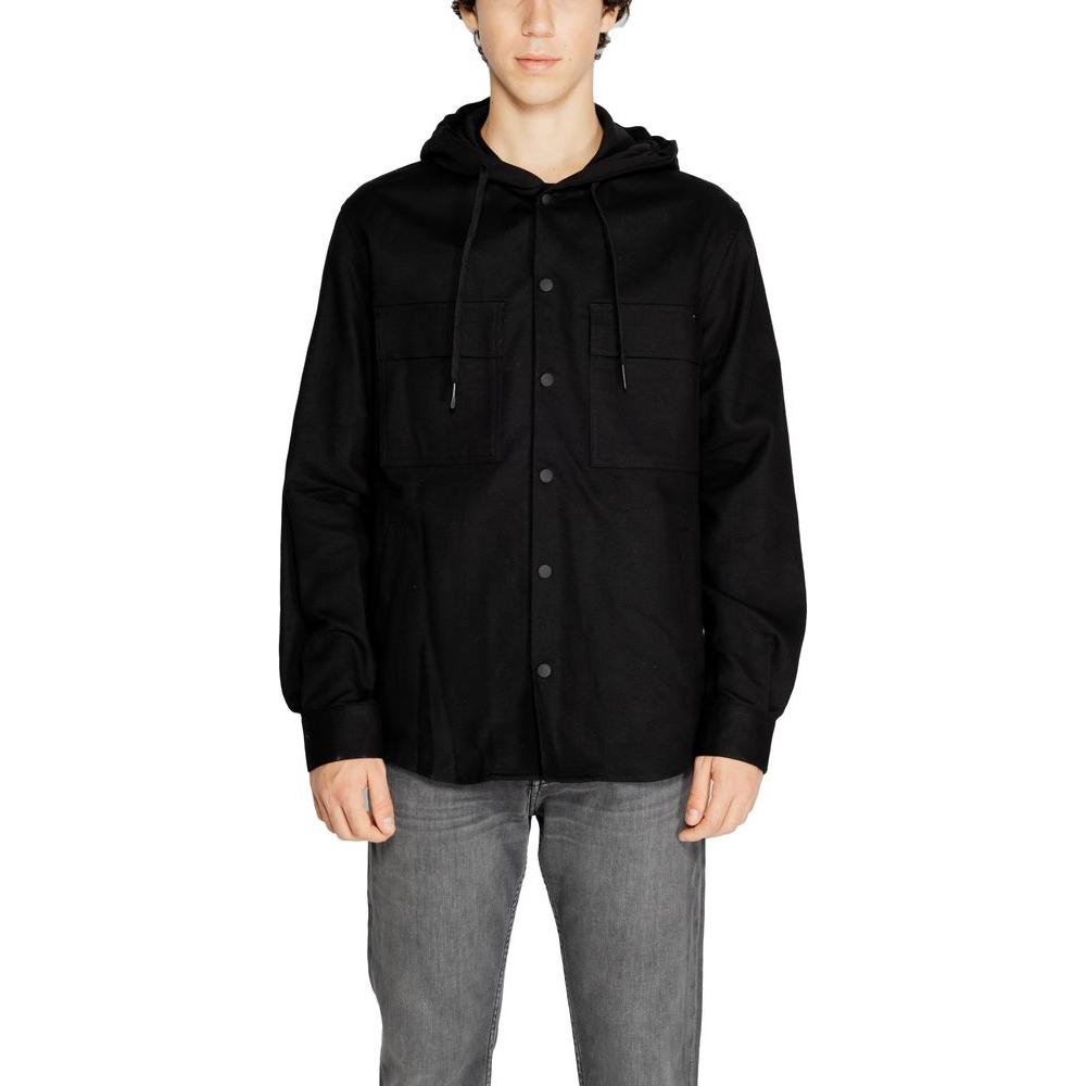 Antony Morato Black Cotton Shirt Antony Morato Black