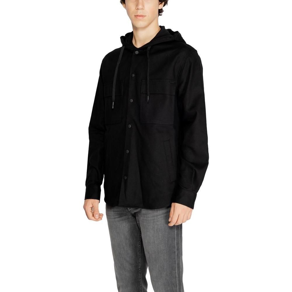 Antony Morato Black Cotton Shirt Antony Morato Black