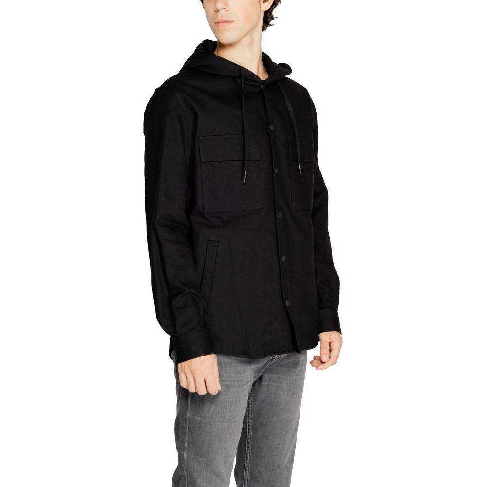 Antony Morato Black Cotton Shirt Antony Morato Black