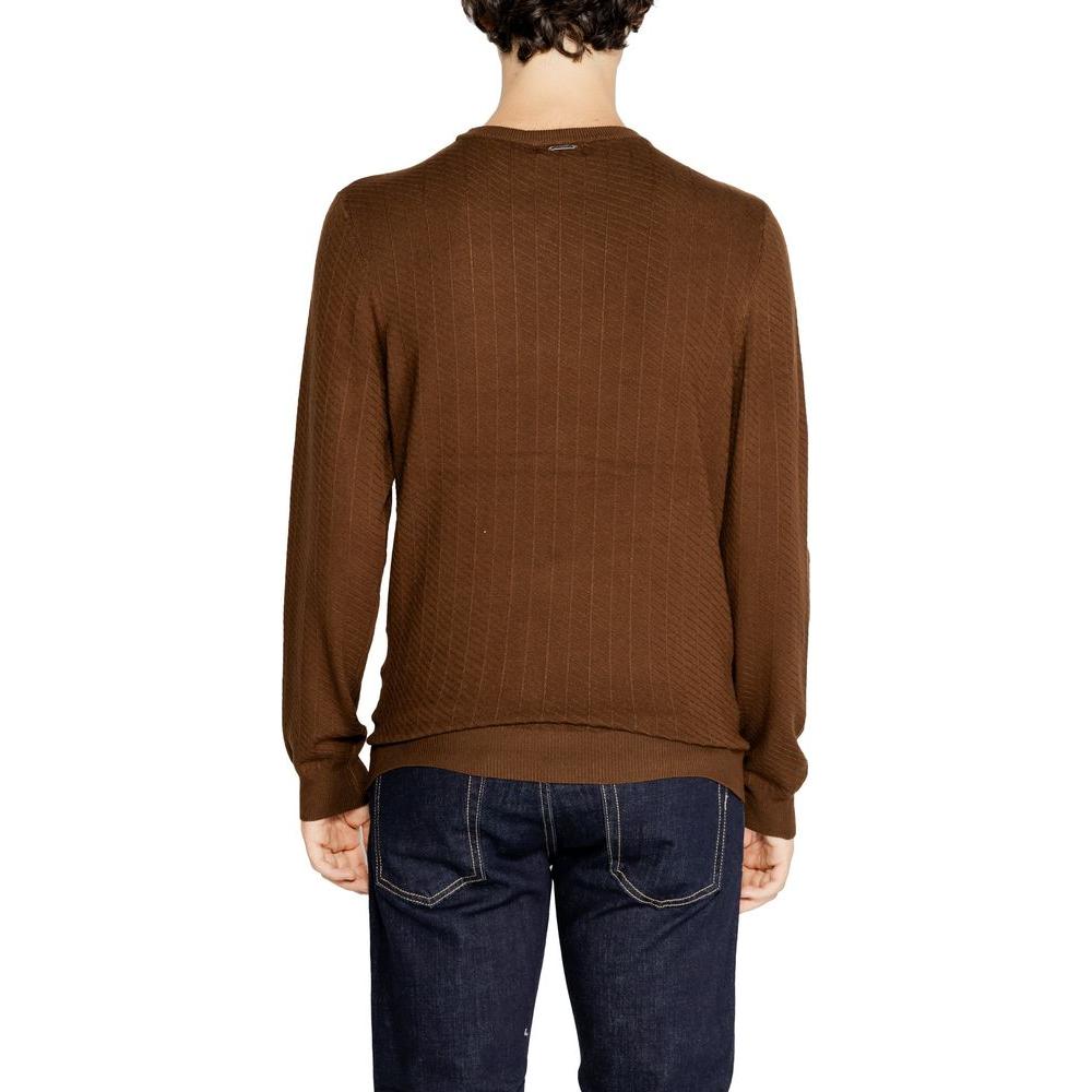 Antony Morato Brown Viscose Sweater Antony Morato Saddle Brown