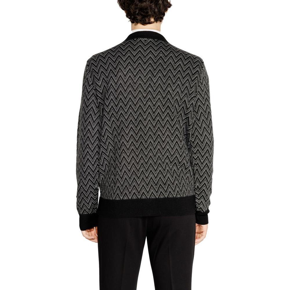 Antony Morato Black Mohair Cardigan Antony Morato Black