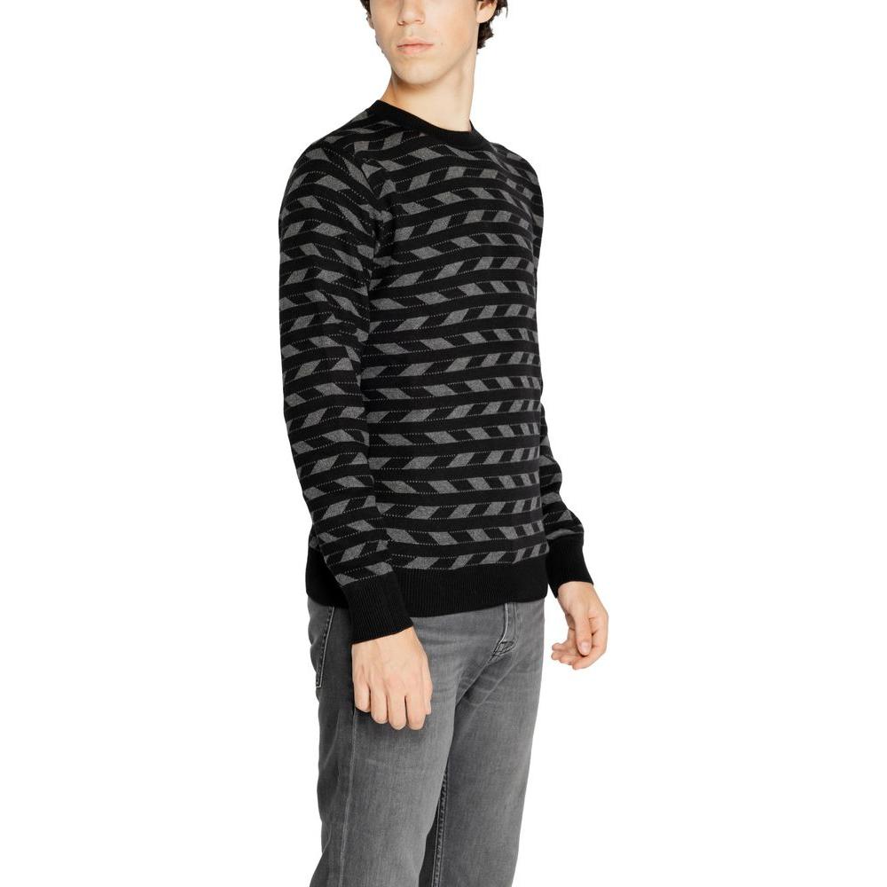 Antony Morato Black Acrylic Sweater Antony Morato Dark Slate Gray
