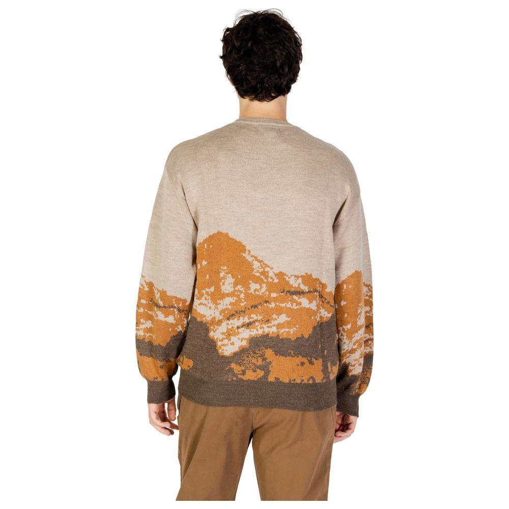 Gianni Lupo Brown Acrylic Sweater Gianni Lupo Rosy Brown