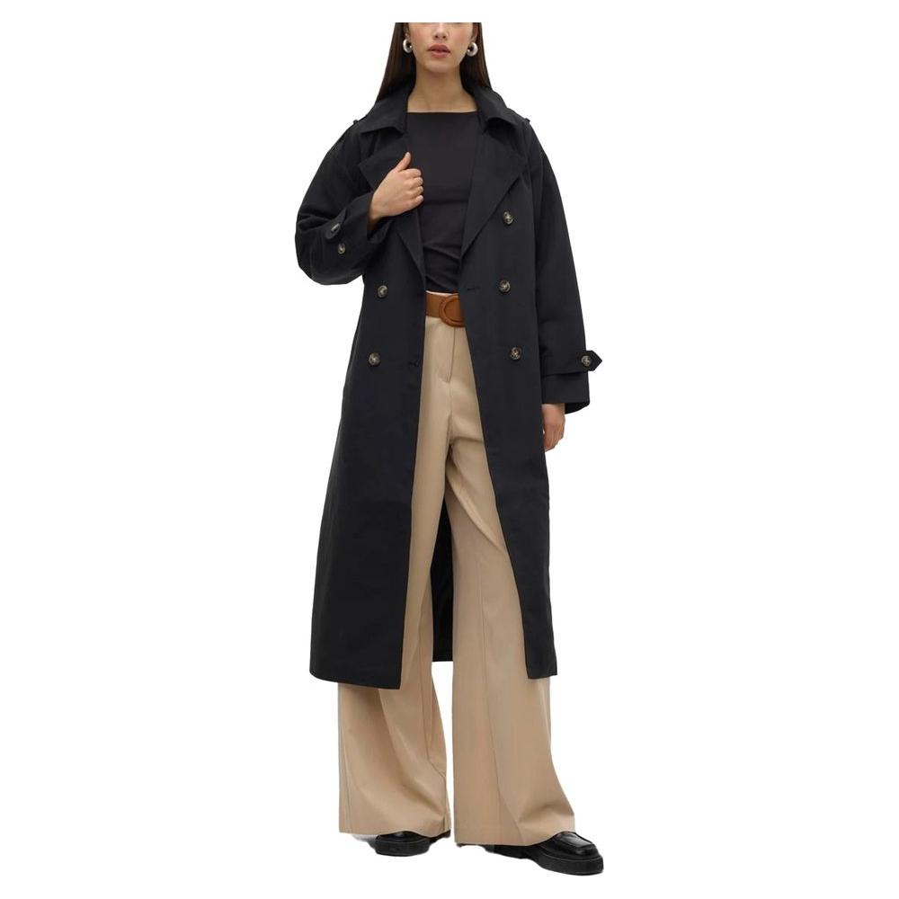 Vero Moda Black Polyester Jackets & Coat Vero Moda Rosy Brown