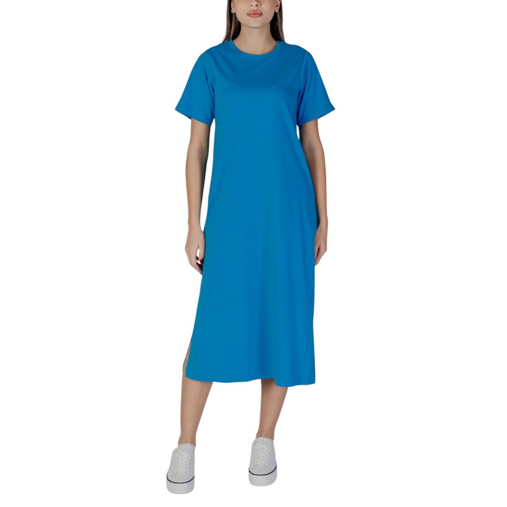B.Young Blue Cotton Dress B.Young Dark Gray