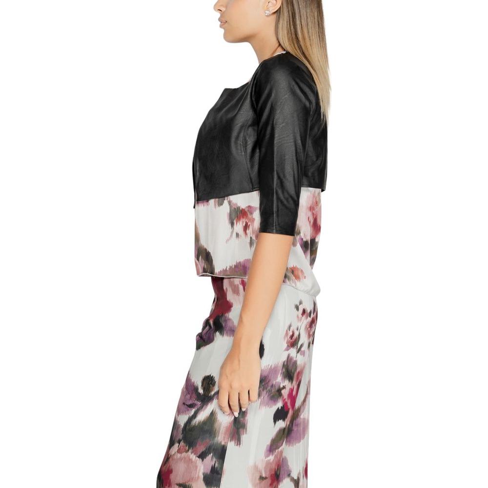Rinascimento Black Polyethylene Tops & T-Shirt Rinascimento Rosy Brown