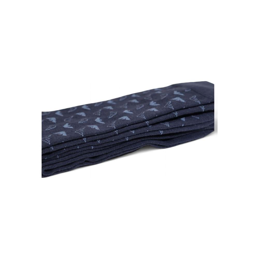 Emporio Armani Underwear Blue Cotton Sock Emporio Armani Underwear Dark Slate Gray