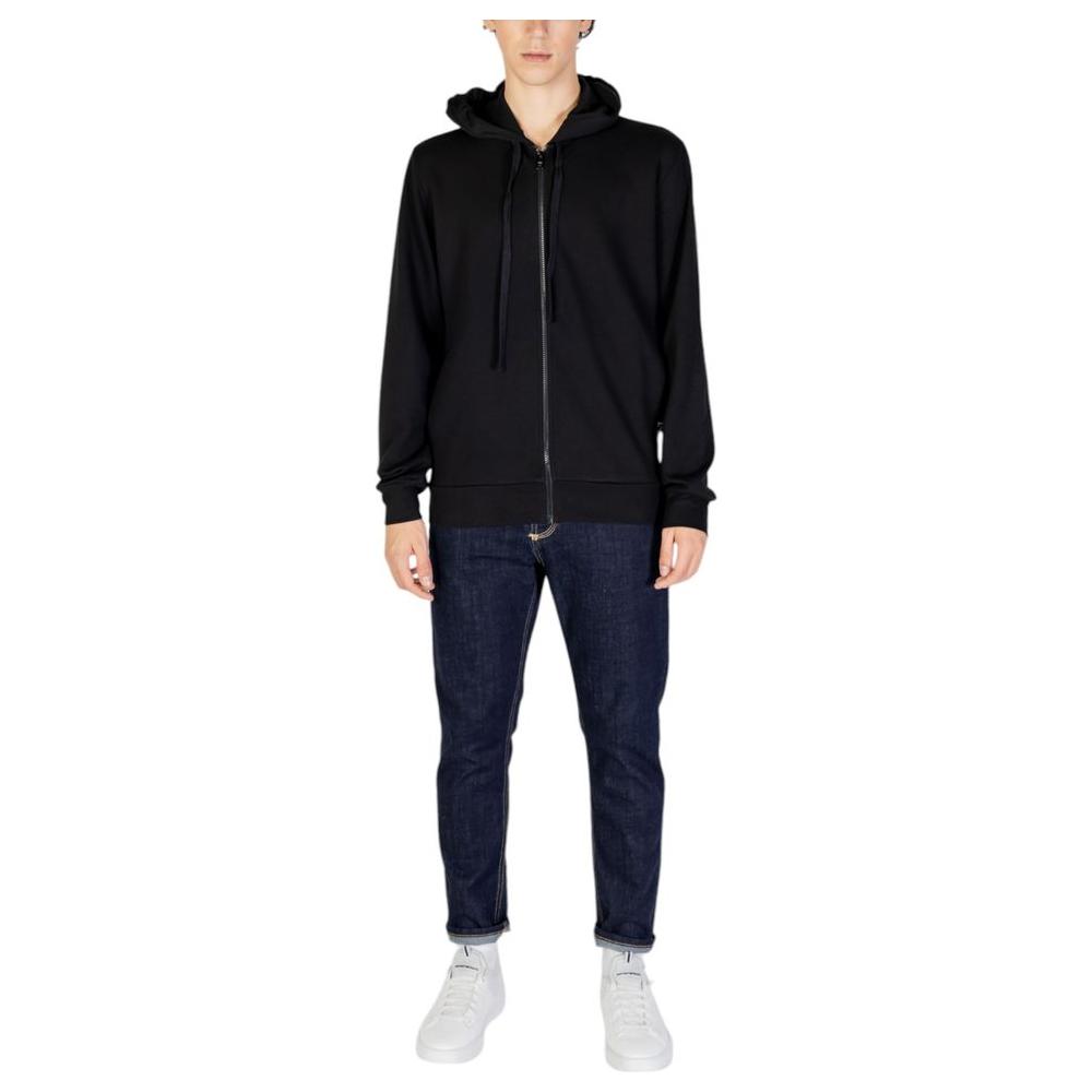 Emporio Armani Underwear Black Polyester Sweater Emporio Armani Underwear Black