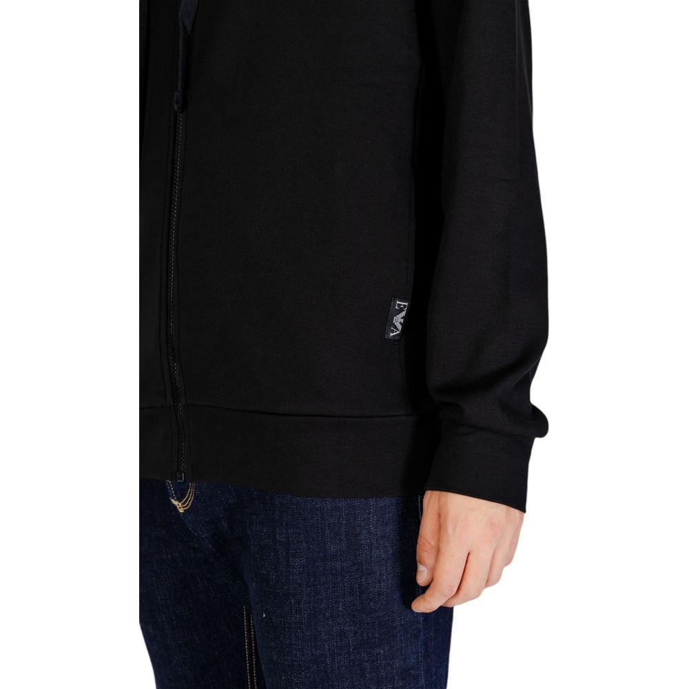 Emporio Armani Underwear Black Polyester Sweater Emporio Armani Underwear Black