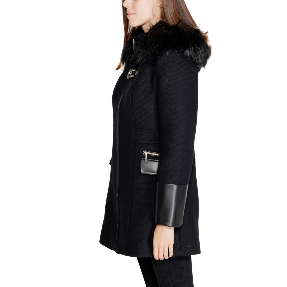 Morgan De Toi Black Wool Coat