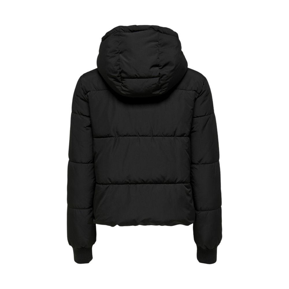 Jacqueline De Yong Black Polyester Jackets & Coat Jacqueline De Yong Black