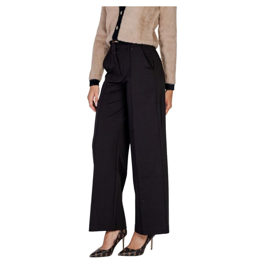 ICHI Black Polyester Jeans & Pant ICHI Rosy Brown