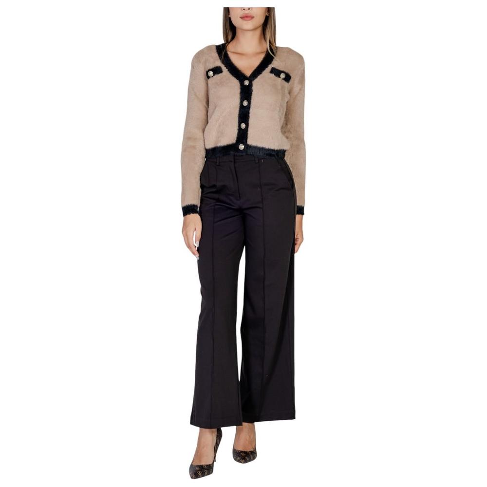 ICHI Black Polyester Jeans & Pant ICHI Rosy Brown