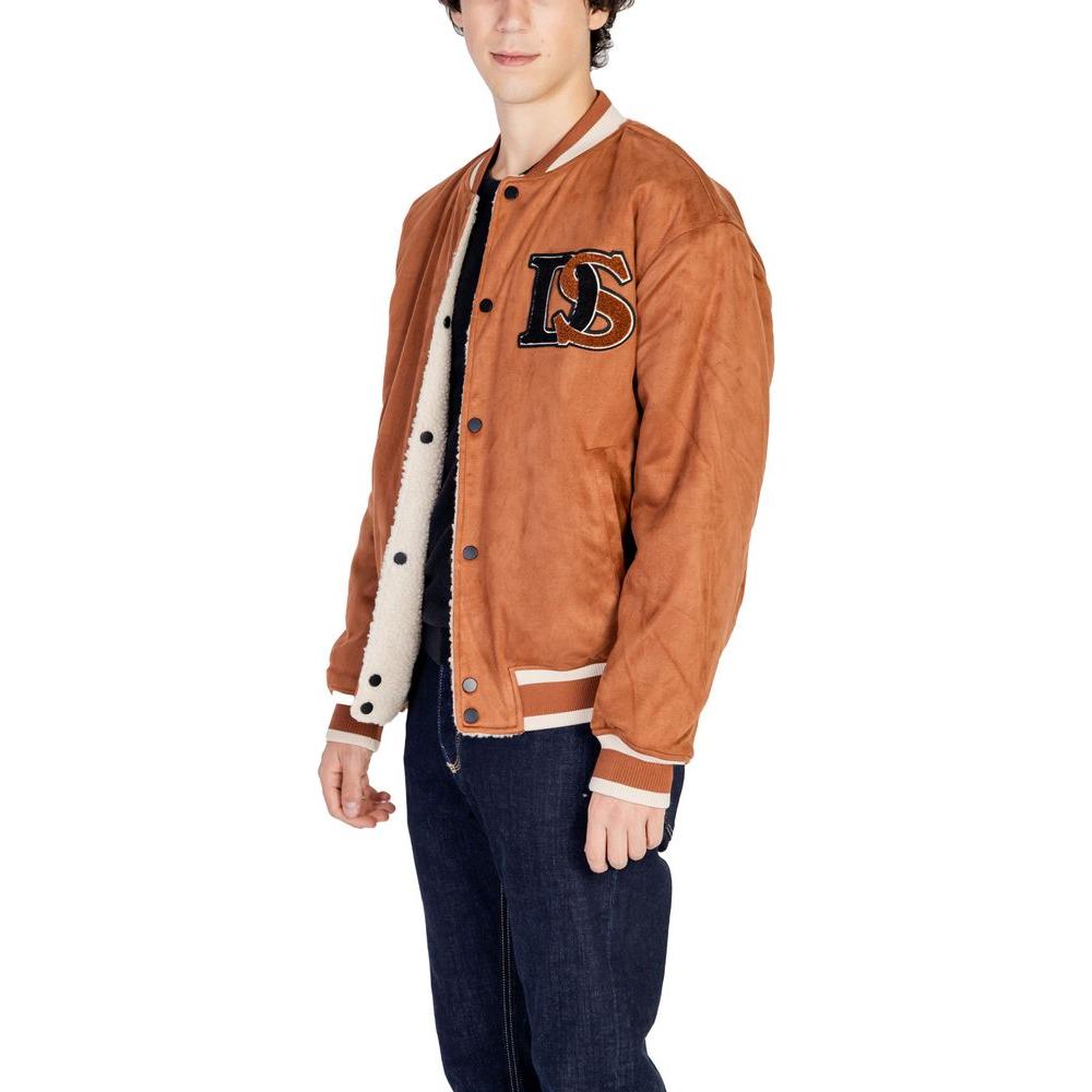 Only & Sons Brown Polyester Jacket Only & Sons Chocolate