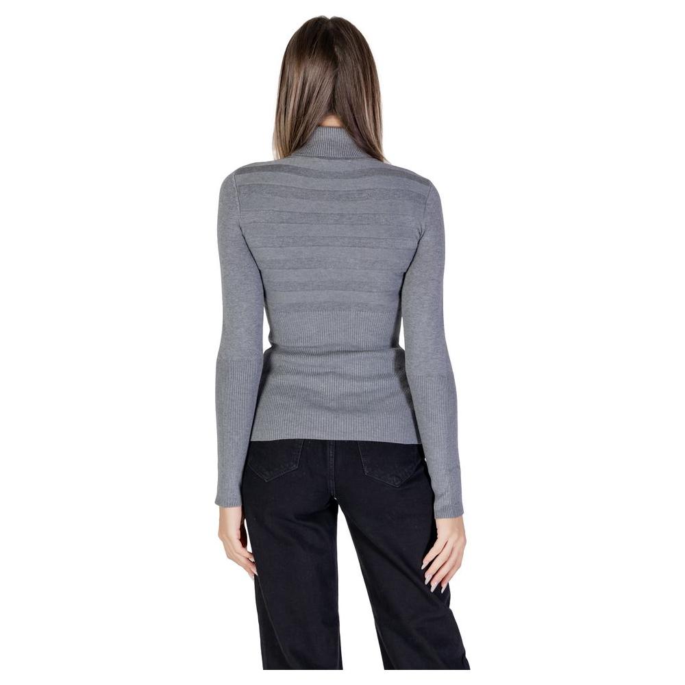 Morgan De Toi Gray Viscose Sweater Morgan De Toi Slate Gray