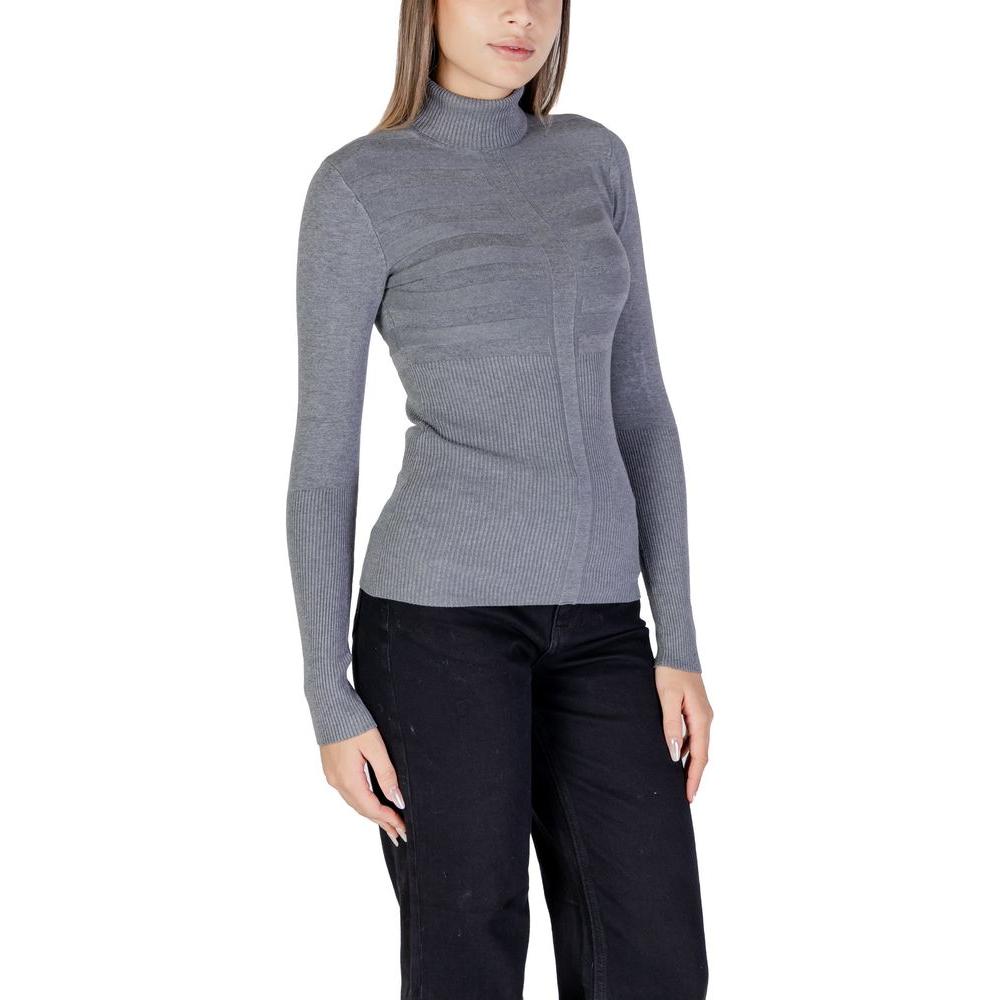 Morgan De Toi Gray Viscose Sweater Morgan De Toi Slate Gray