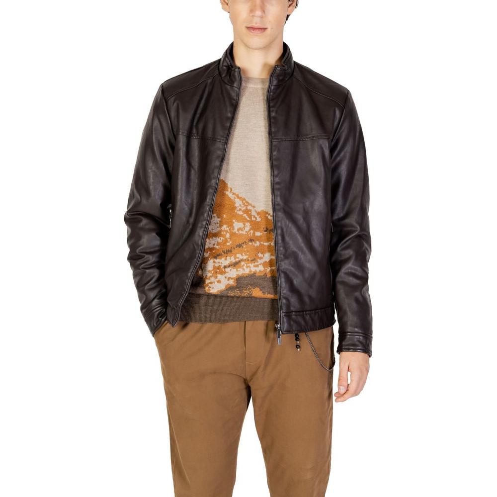 Hamaki-Ho Brown Viscose Jacket Hamaki-Ho Dark Slate Gray