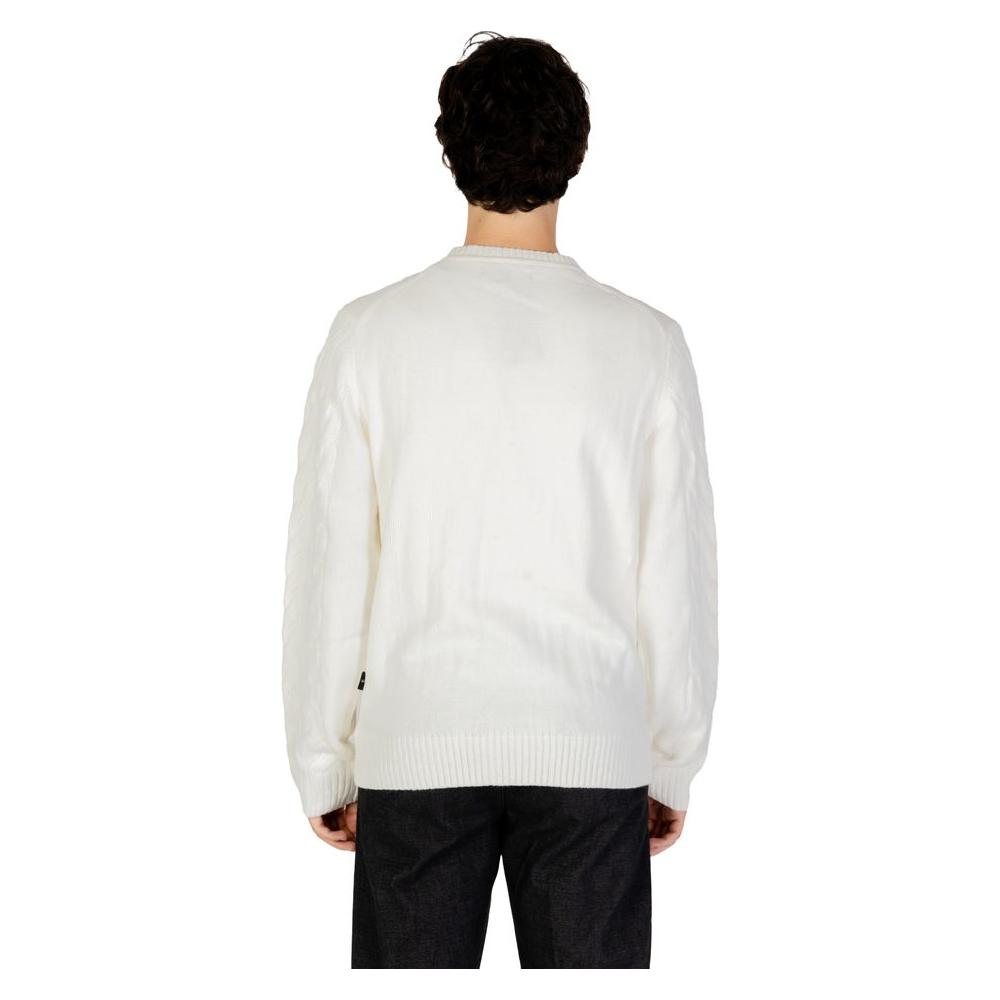 Hamaki-Ho White Acrylic Sweater Hamaki-Ho Black