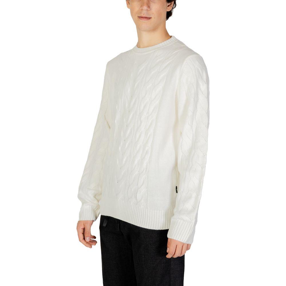 Hamaki-Ho White Acrylic Sweater Hamaki-Ho Light Gray