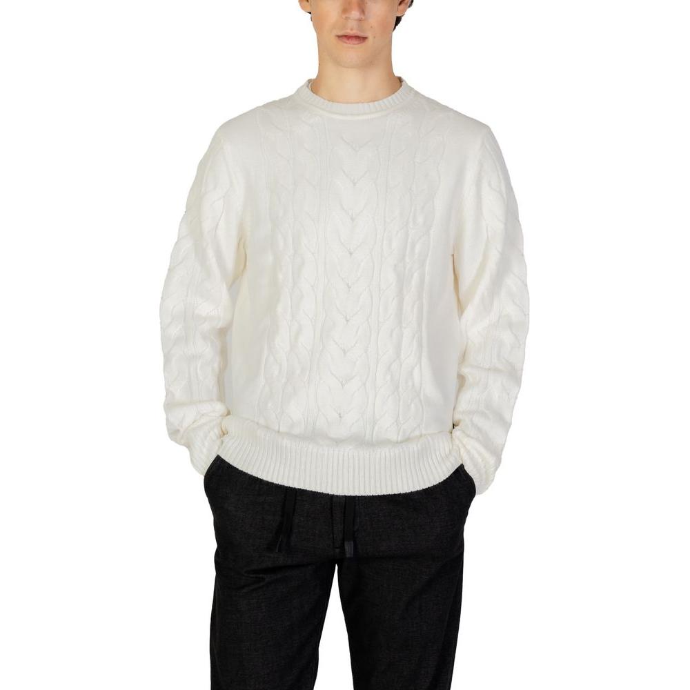 Hamaki-Ho White Acrylic Sweater Hamaki-Ho Black