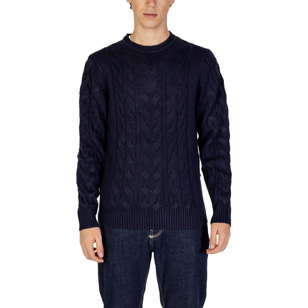 Hamaki-Ho Blue Acrylic Sweater Hamaki-Ho Black