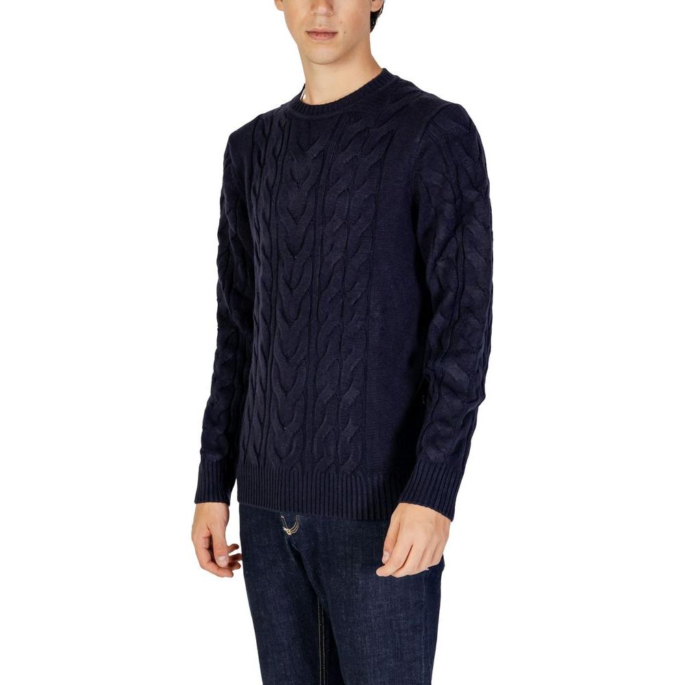 Hamaki-Ho Blue Acrylic Sweater Hamaki-Ho Black
