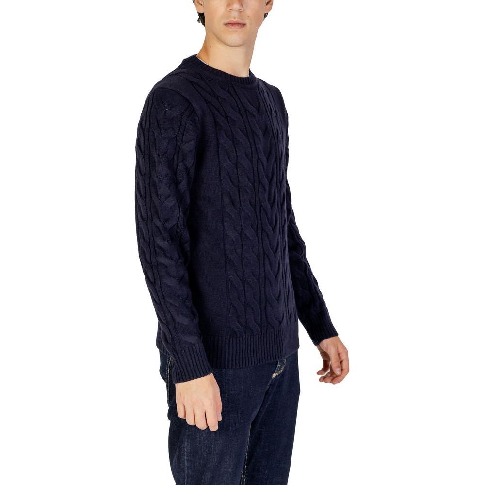 Hamaki-Ho Blue Acrylic Sweater Hamaki-Ho Black