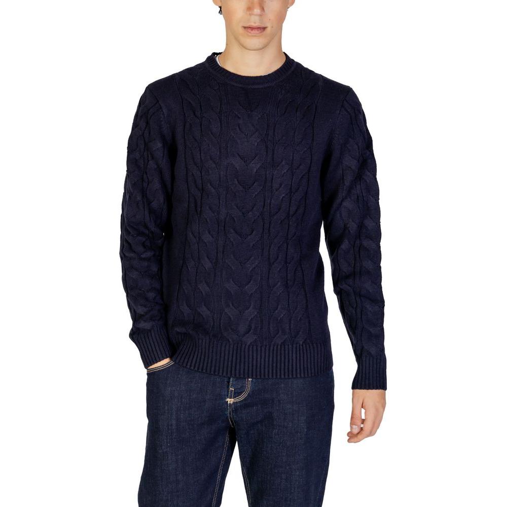 Hamaki-Ho Blue Acrylic Sweater Hamaki-Ho Black