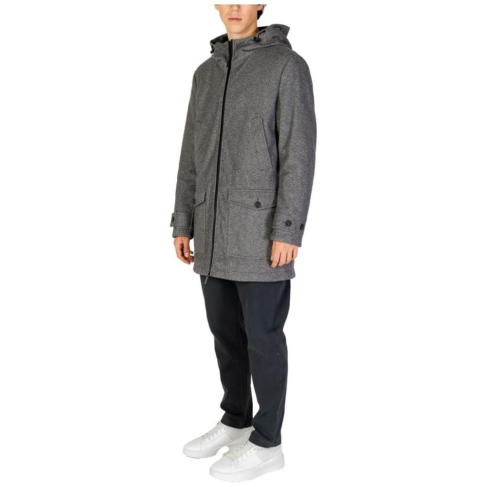 Hamaki-Ho Gray Polyester Jacket Hamaki-Ho Dim Gray