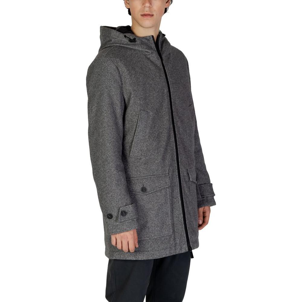 Hamaki-Ho Gray Polyester Jacket Hamaki-Ho Dark Slate Gray