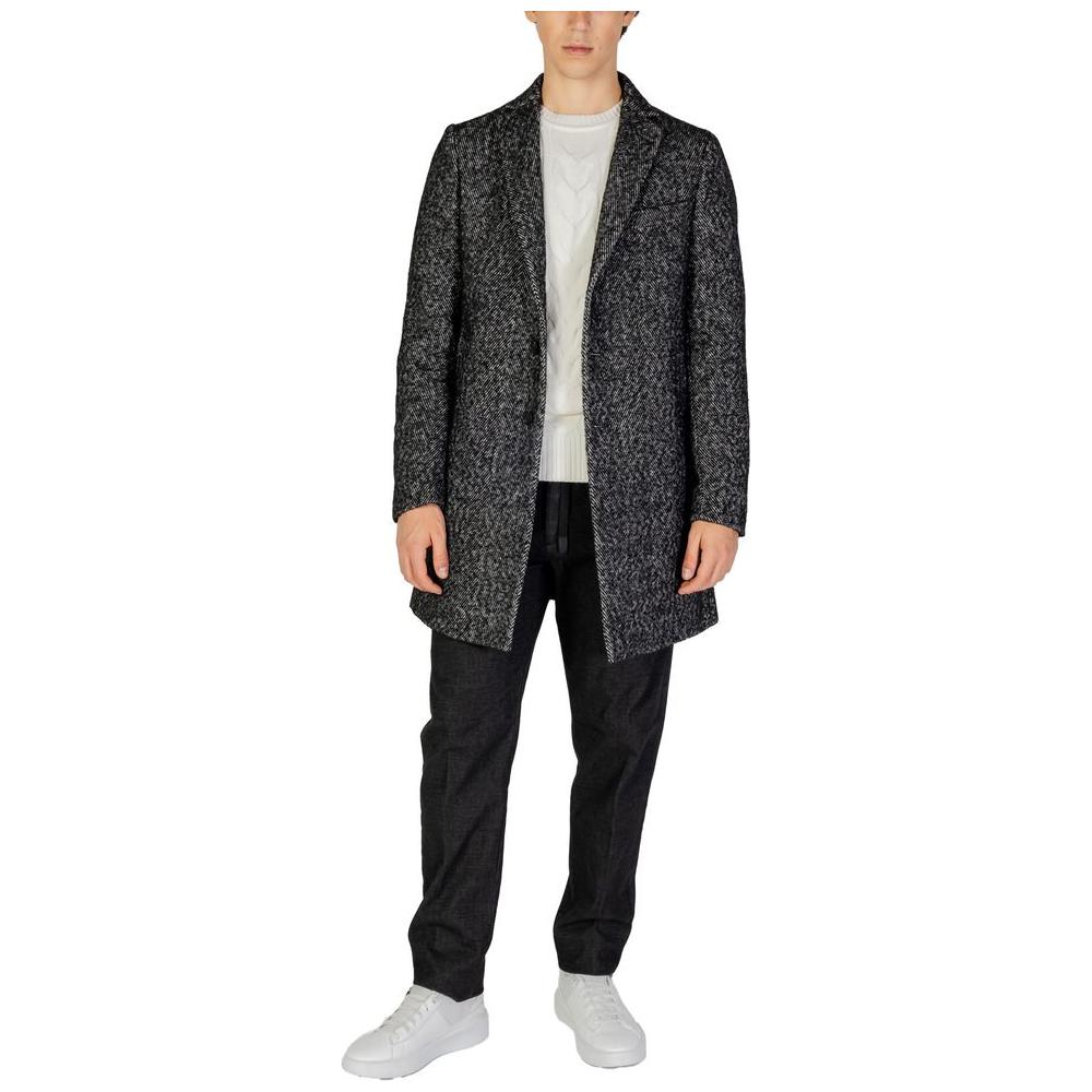 Hamaki-Ho Black Polyester Jacket Hamaki-Ho Dark Slate Gray