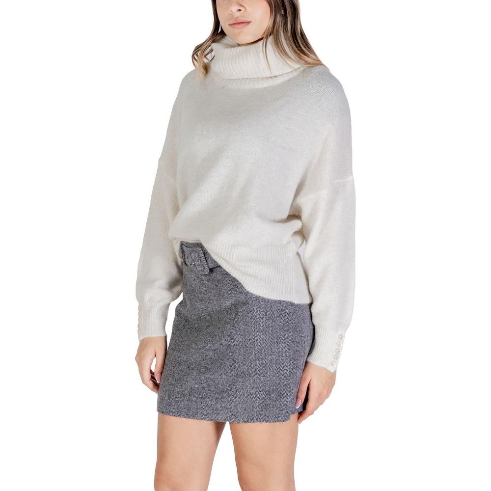 ICHI Cream Acrylic Sweater ICHI Gray