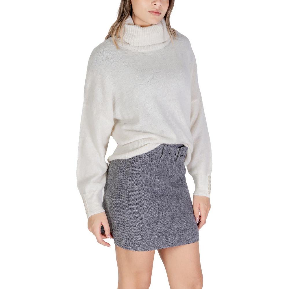 ICHI Cream Acrylic Sweater ICHI Gray