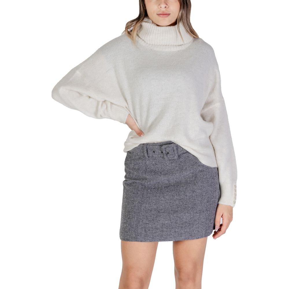 ICHI Cream Acrylic Sweater ICHI Gray