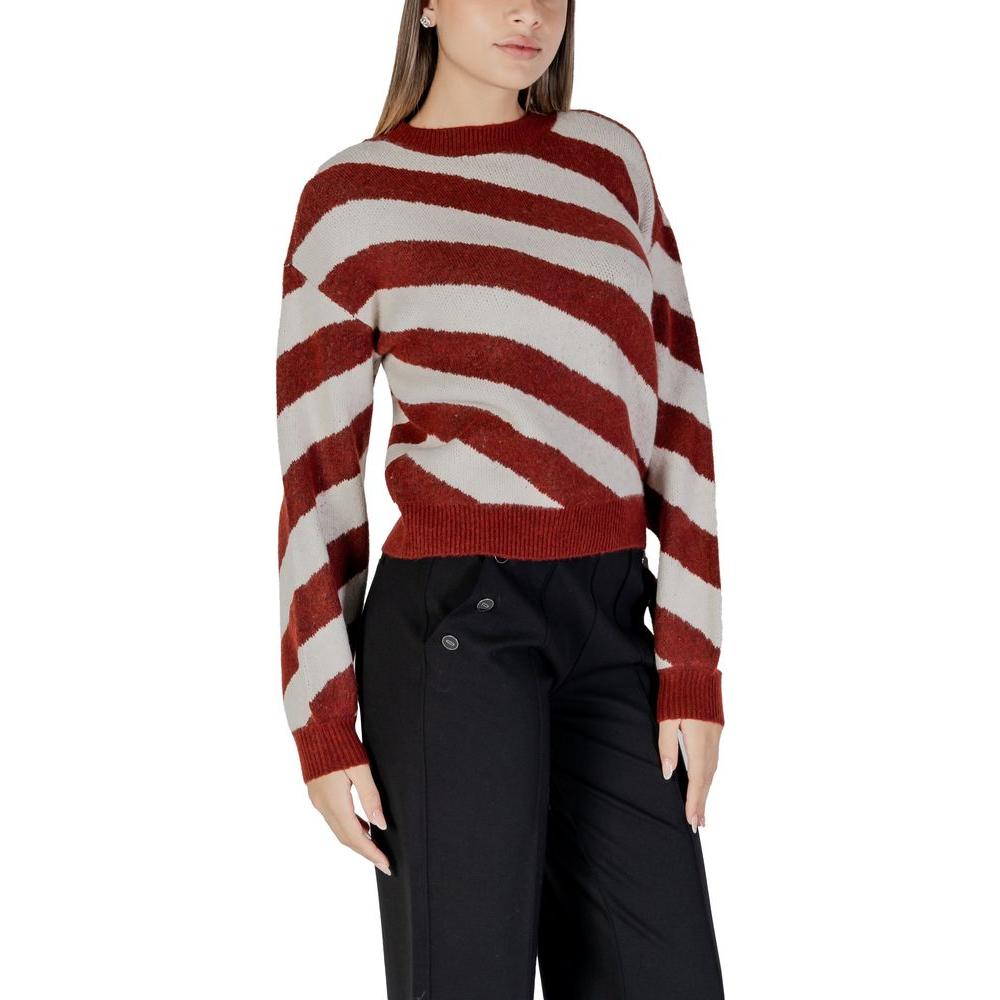 Vero Moda Bordeaux Recycled Polyester Sweater Vero Moda Black