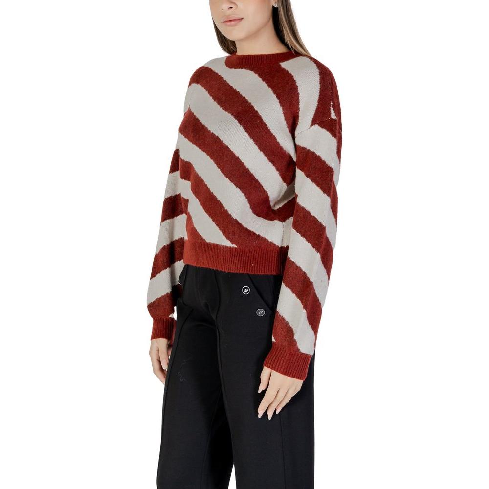 Vero Moda Bordeaux Recycled Polyester Sweater Vero Moda Black
