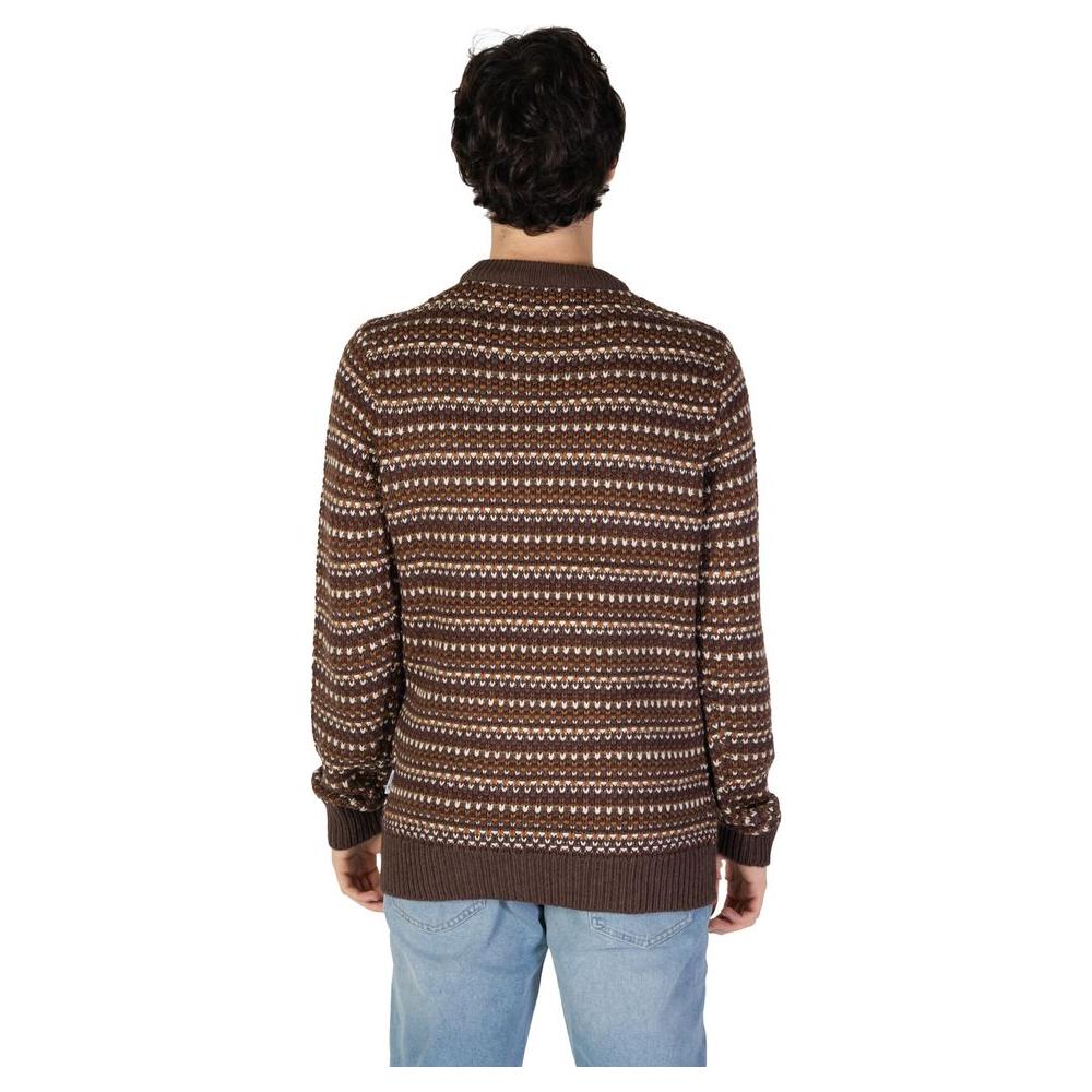 Only & Sons Brown Cotton Sweater Only & Sons Dark Slate Gray