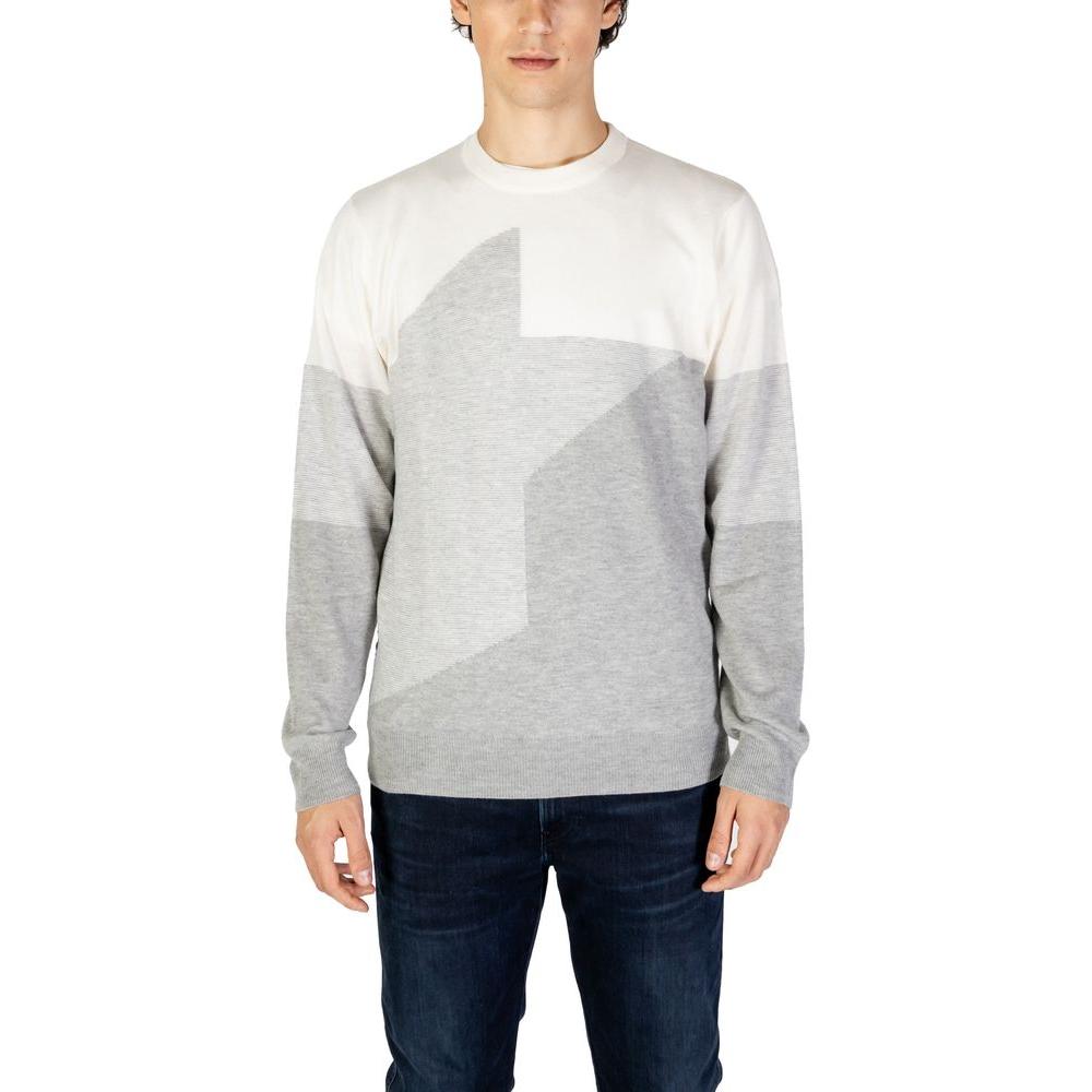 Antony Morato Cream Acrylic Sweater Antony Morato Light Gray