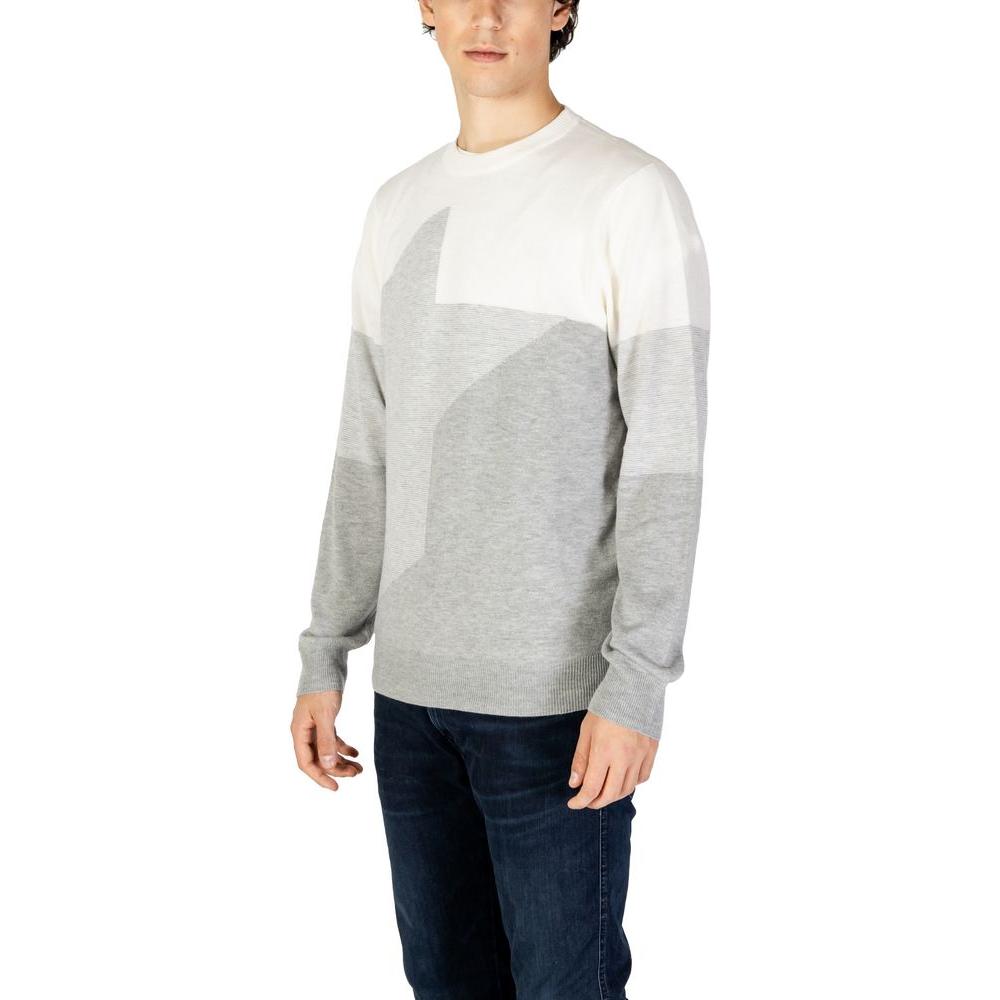 Antony Morato Cream Acrylic Sweater Antony Morato Light Gray