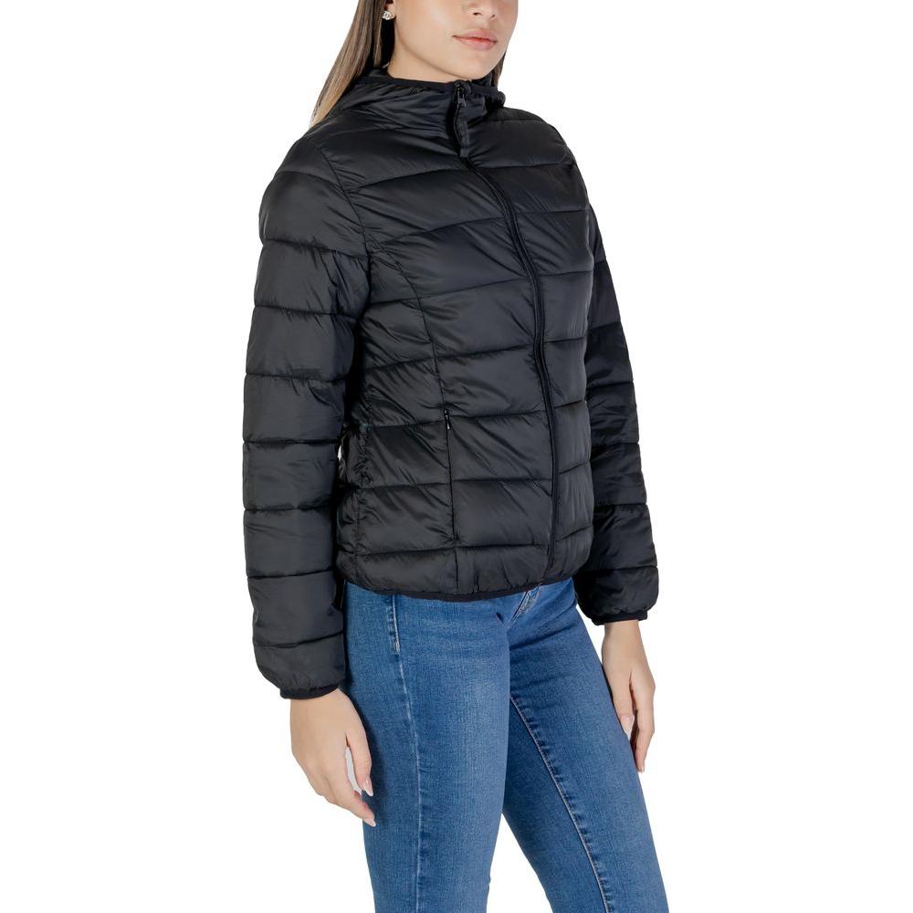 B.Young Black Nylon Jackets & Coat B.Young Dark Slate Gray