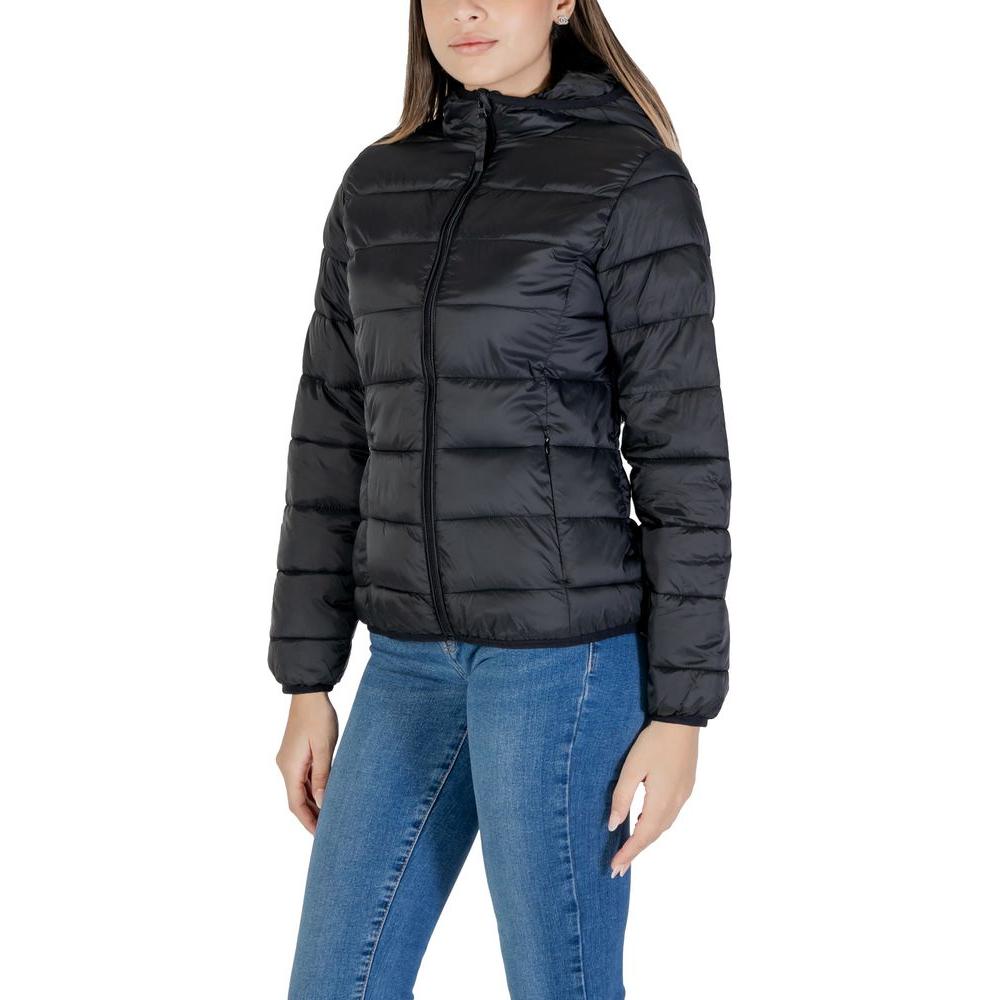 B.Young Black Nylon Jackets & Coat B.Young Dark Slate Gray