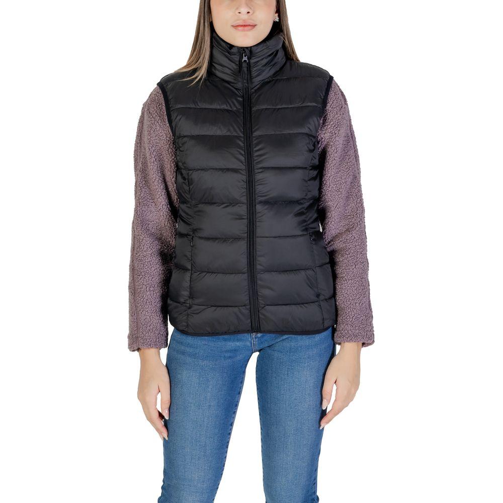 B.Young Black Nylon Jackets & Coat B.Young Dark Slate Gray