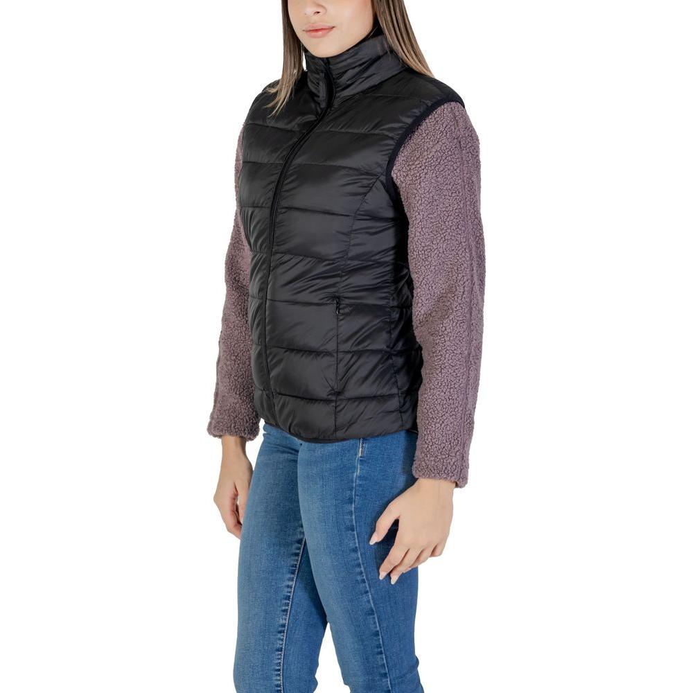 B.Young Black Nylon Jackets & Coat B.Young Dark Slate Gray