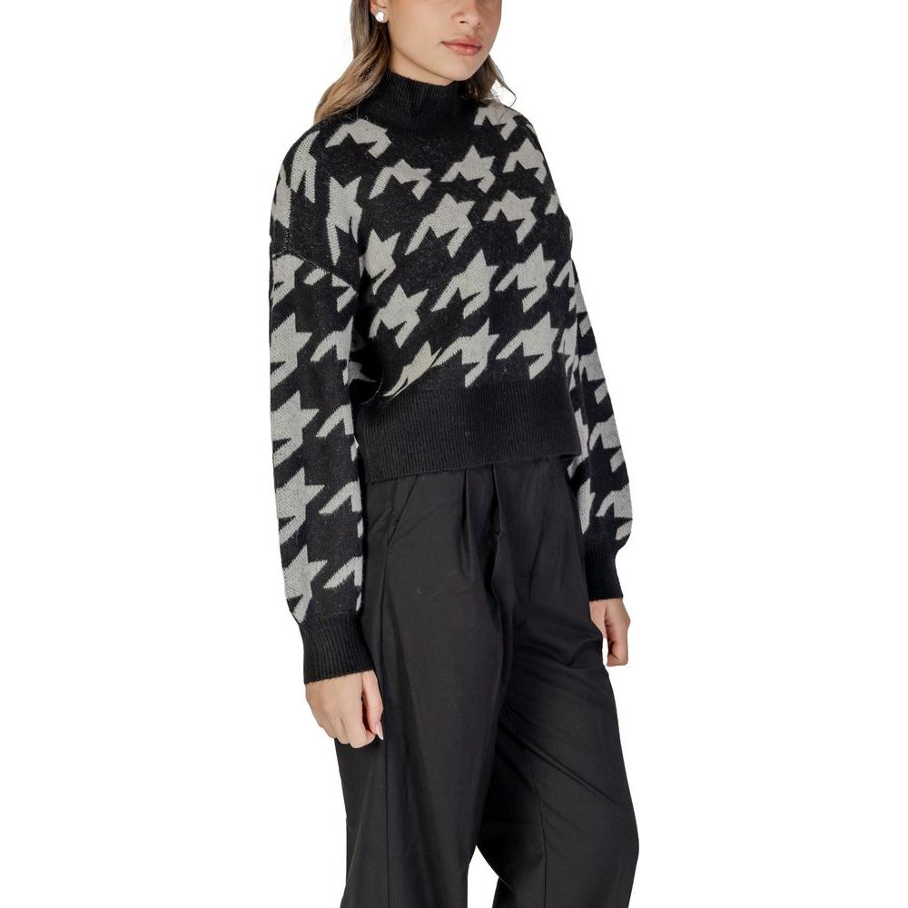 Vero Moda Black Acrylic Sweater Vero Moda Black