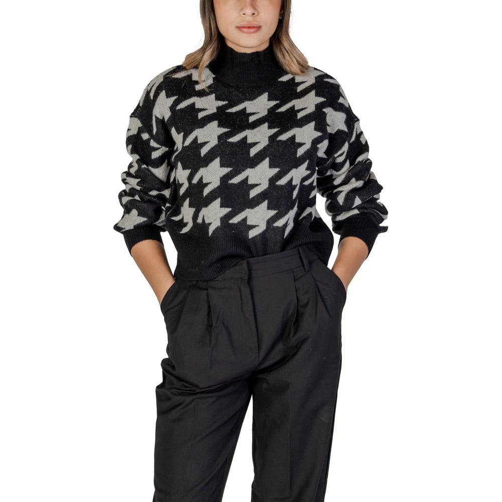 Vero Moda Black Acrylic Sweater Vero Moda Black